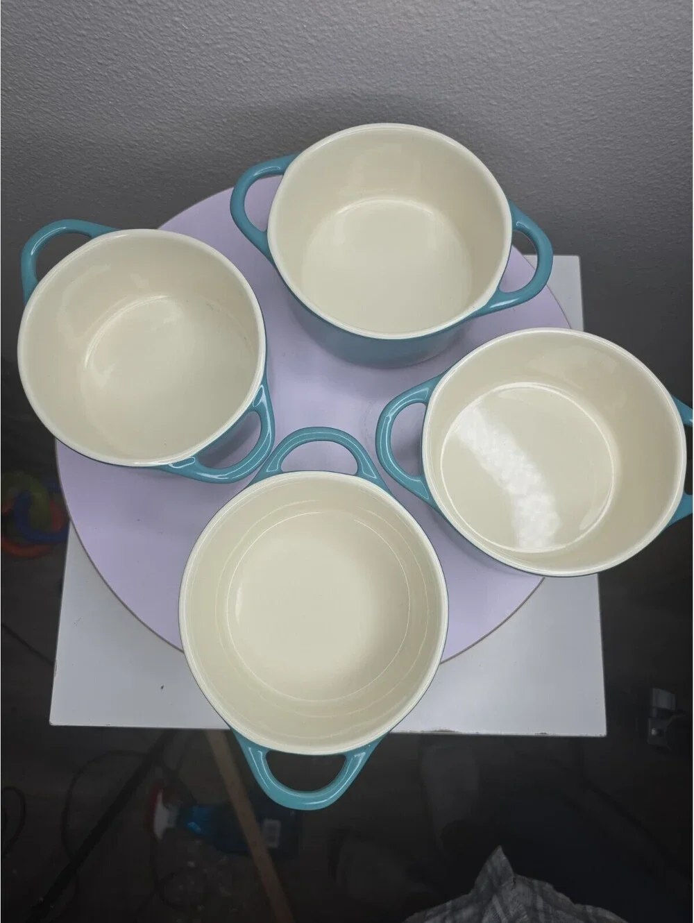 Kook Ceramic Mini Cocotte Set of 4 Casserole Dishes